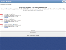 Tablet Screenshot of devotionextendeddayprogram.com